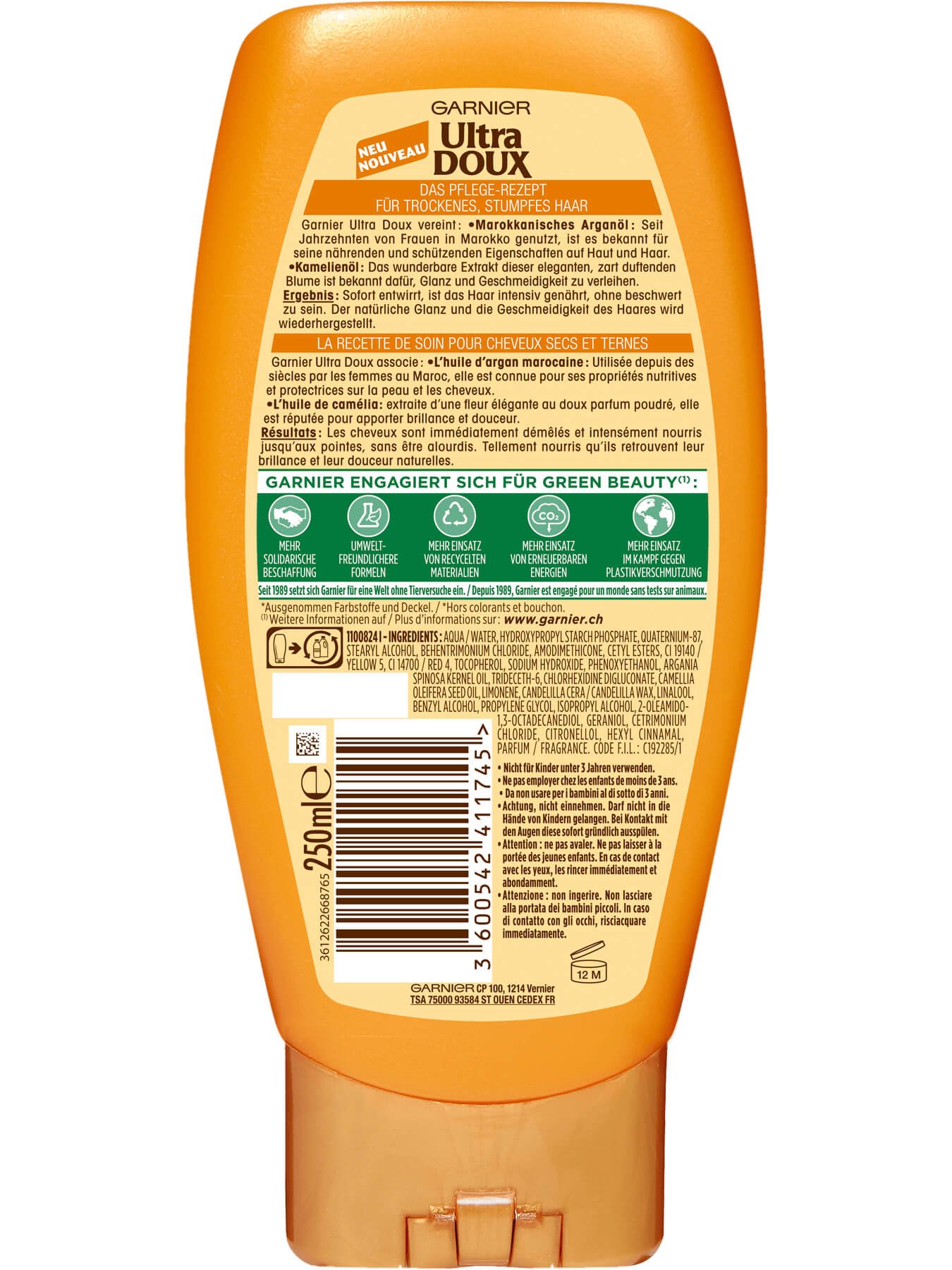 Pflegende_Spuelung-Wahre-Schaetze-Argan-Camelia_Oel-200ml-Rueckseite-Garnier-De-gross